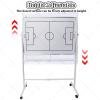 Portable Double-Sided Tactical Whiteboard for Soccer and Basketball Coaching, 120 x 90 cm view 2