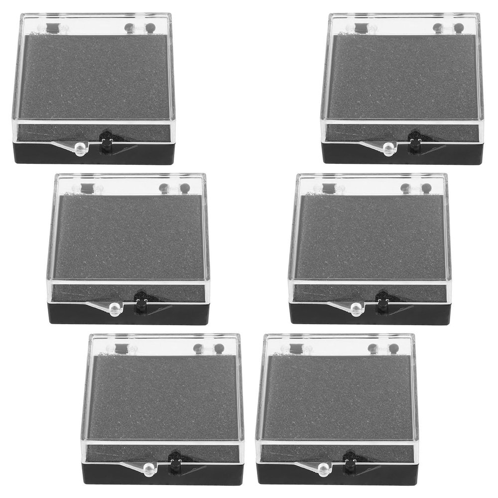 BESPORTBLE 6-Piece Display Case with Lid for Rings and Small Jewelry