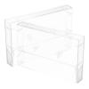 Plastic Cassette Cases, 2-Pack, Transparent view 1