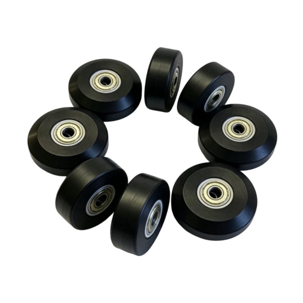 TISHITA Pilates Reformer Wheel Replacement Parts, PU, Low-Maintenance, Ball Bearings, for Home or Gym Repair, 8 Pieces