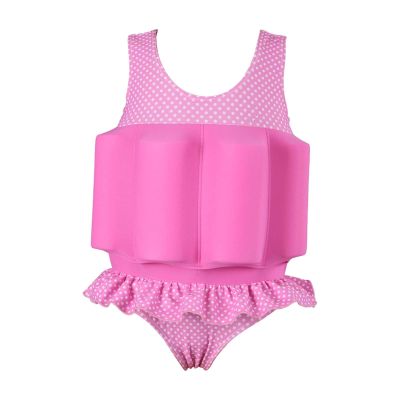 Girls' Swimwear Vest Swimsuit with High Buoyancy, 4–5 Years