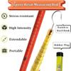 Telescopic Insulated Measuring Pole, Non-Conductive Fiberglass Pole for Power Lines, 20–60 ft Adjustable Reach with Locking Mechanism, Yellow Electrical Safety Tool for T view 3