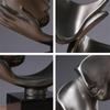 Handmade Resin Abstract Couple Head Sculpture view 3