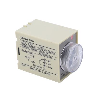 Emoshayoga ST3PF Off-Delay Relay, Up to 10,000 Operating Cycles