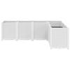 QJBSAVVA White Planter Box, 160 x 120 x 53 cm, Modular PP Raised Garden Bed view 3
