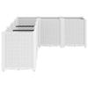 QJBSAVVA White Planter Box, 160 x 120 x 53 cm, Modular PP Raised Garden Bed view 4