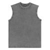 Men's Tank Top, Crew Neck, Workout, Lightweight, Breathable, Sleeveless, Gray, S view 3