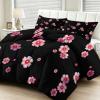 CozyRest 4-Season Duvet Without Cover, 200 x 220 cm, Pink Floral, with 2 Pillowcases view 1