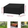 FACAIIO Heavy-Duty Oxford Garden Furniture Cover, Waterproof, UV-Resistant, Black, 163 cm view 3