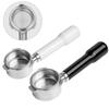 FACAIIO 54 mm Bottomless Espresso Portafilter for Breville 870/880, 3-Ear, Stainless Steel, White view 4