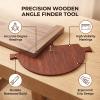 HEEPDD Wooden Angle Finder with String Alignment System, Chestnut view 2