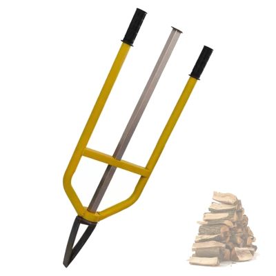 Manual Log Splitter, Heavy-Duty Pusher for Firewood