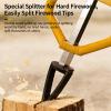 Manual Log Splitter, Heavy-Duty Pusher for Firewood view 2