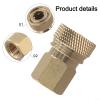 8 mm Quick-Connect Fitting, 1/8 in NPT Female Thread, Copper, 5000 PSI view 3