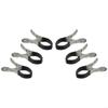 Pool Cover Clips, 6-Pack, Black, Stainless Steel, Secure Fastening for Above-Ground Pools view 1