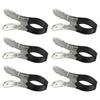Pool Cover Clips, 6-Pack, Black, Stainless Steel, Secure Fastening for Above-Ground Pools view 2