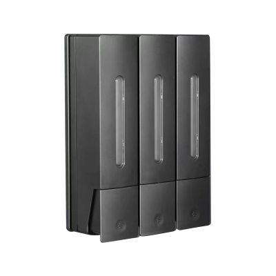 Brrnoo 3-Chamber Dispenser for Shampoo, Conditioner and Body Wash