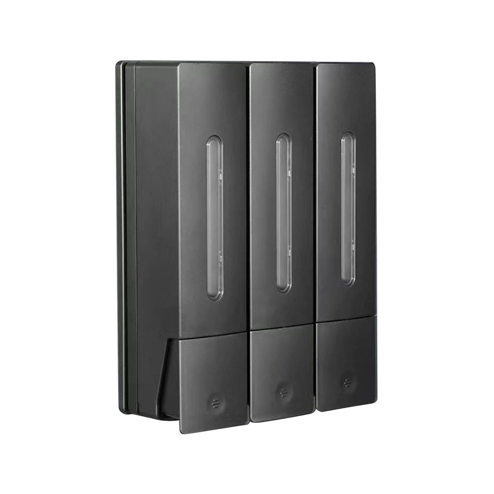 Brrnoo 3-Chamber Dispenser for Shampoo, Conditioner and Body Wash