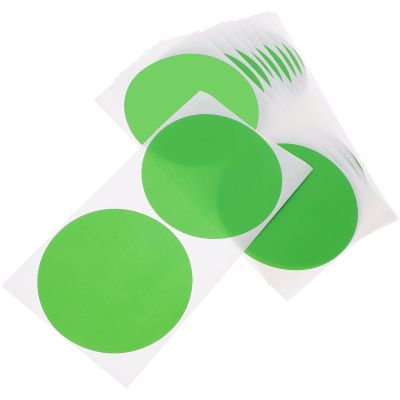 jojofuny Self-Adhesive Round Paper Dot Stickers, 10 Sheets, for Sorting and Coding at the Office and Home, Rounded Corners, Green
