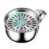 KiraKira Efficient Stainless Steel Egg Yolk Separator, Quick-Clean Design, Silver view 4