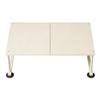 KiraKira Expandable Kitchen Cabinet Shelf Organizer, Adjustable Metal Stackable Rack for Plates and Cups, White view 1