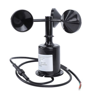 Zisemeil Professional High-Precision 3-Cup Wind Speed Sensor, 9–30 V