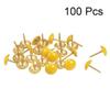 Upholstery Tacks, Decorative Furniture Nails, 100 Pieces, Yellow, 11 mm Head, 17 mm Long (Rosso) view 2