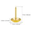 Upholstery Tacks, Decorative Furniture Nails, 100 Pieces, Yellow, 11 mm Head, 17 mm Long (Rosso) view 3