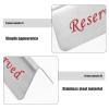 Toyvian Modern Stainless Steel Reserved Sign, Double-Sided Table Sign for Restaurants view 3