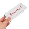 Toyvian Modern Stainless Steel Reserved Sign, Double-Sided Table Sign for Restaurants view 4