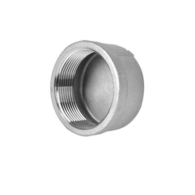 NPT Female Round End Cap, 201/304/316 Stainless Steel Pipe Fitting, 1/8 in to 4 in (NPT SS304, Round, 3 in)