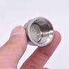 NPT Female Round End Cap, 201/304/316 Stainless Steel Pipe Fitting, 1/8 in to 4 in (NPT SS304, Round, 3 in) view 4