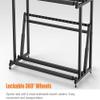 Durable Badminton Racket Cart with Wheels, Double-Tier Design, Extra-Large Capacity view 4