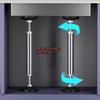 Adjustable Telescopic Sink Support, Drill-Free Undermount Bracket, Stainless Steel Support Bar, 37–42 cm Height, Repair Kit view 3