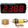 4-Digit Infrared Digital Counter with LED Display, up to 9999, for Industrial Production Lines and Conveyor Belts view 1