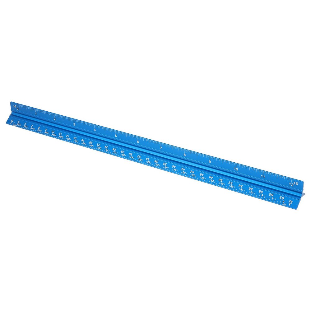 INOOMP Triangular Aluminum Engineer Scale Ruler for Architecture and Construction