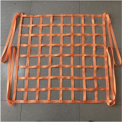 Heavy-Duty Polyester Cargo Lifting Net, 2 × 2 m, 20 cm Mesh, 3.5 t Capacity