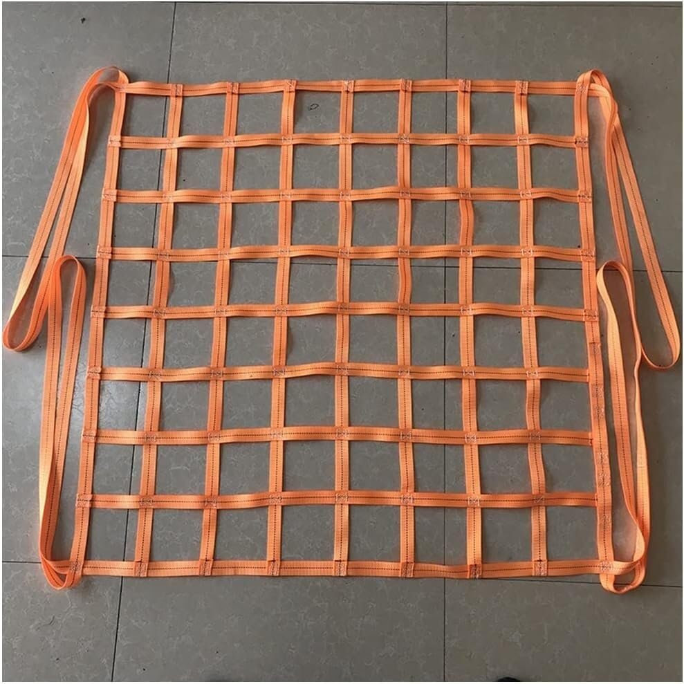 Heavy-Duty Polyester Cargo Lifting Net, 2 × 2 m, 20 cm Mesh, 3.5 t Capacity
