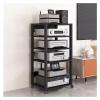 5-Tier Audio/Video Rack, AV Stereo Media Tower and Turntable Console with Adjustable Shelves (5-Tier-2) view 1