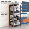 5-Tier Audio/Video Rack, AV Stereo Media Tower and Turntable Console with Adjustable Shelves (5-Tier-2) view 3