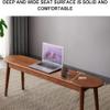 Solid Oak Dining Bench with Rounded Corners, 100.1 x 30 x 45 cm, Wood view 4