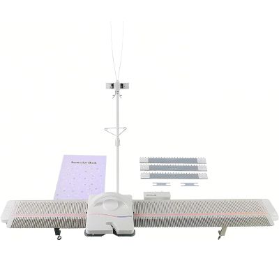 Knitting Machine, Medium Gauge, 6.5 mm, Portable Household Knitting Tool Set with Yarn Needles and Accessories for Scarves, Hats and Sweaters