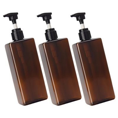 OATIPHO 3-Pack PET Shampoo Bottles, 500 mL