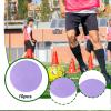 rockible 10 Soccer Markers, Flat Cones, Multi-Purpose Field Markers, Agility Training Equipment, Dark Purple view 2