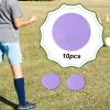 rockible 10 Soccer Markers, Flat Cones, Multi-Purpose Field Markers, Agility Training Equipment, Dark Purple view 4
