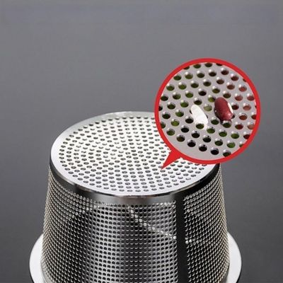 BEAZOOM Fine-Mesh 304 Stainless Steel Sink Strainer, Silver, 10.7 cm