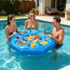 Octagonal Multifunctional Floating Pool Table view 2