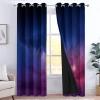 Blackout Curtains, Galaxy Blue-Purple Clouds, 229 x 117 cm, Set of 2, Thermal Curtains for Bedroom, Kids' Room and Living Room view 2