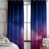 Blackout Curtains, Galaxy Blue-Purple Clouds, 229 x 117 cm, Set of 2, Thermal Curtains for Bedroom, Kids' Room and Living Room view 4