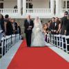 RRYPBOVG Wedding Aisle Runner, Non-Slip White and Red Ceremony Carpet, Pink, 6 m x 1.2 m view 2